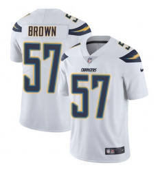 Youth Nike Los Angeles Chargers #57 Jatavis Brown Elite White NFL Jersey