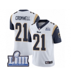 Youth Nike Los Angeles Rams #21 Nolan Cromwell White Vapor Untouchable Limited Player Super Bowl LIII Bound NFL Jersey