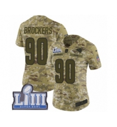 Women's Nike Los Angeles Rams #90 Michael Brockers Limited Camo 2018 Salute to Service Super Bowl LIII Bound NFL Jersey