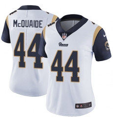 Women's Nike Los Angeles Rams #44 Jacob McQuaide White Vapor Untouchable Limited Player NFL Jersey