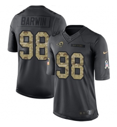 Youth Nike Los Angeles Rams #98 Connor Barwin Limited Black 2016 Salute to Service NFL Jersey