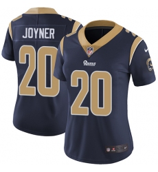 Women's Nike Los Angeles Rams #20 Lamarcus Joyner Navy Blue Team Color Vapor Untouchable Limited Player NFL Jersey