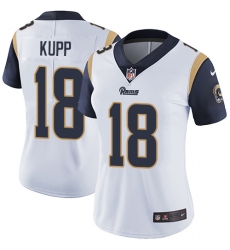 Women's Nike Los Angeles Rams #18 Cooper Kupp Elite White NFL Jersey