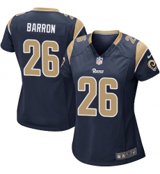 Women's Nike Los Angeles Rams #26 Mark Barron Game Navy Blue Team Color NFL Jersey