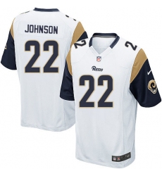Men's Nike Los Angeles Rams #22 Trumaine Johnson Game White NFL Jersey