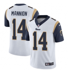 Youth Nike Los Angeles Rams #14 Sean Mannion White Vapor Untouchable Limited Player NFL Jersey