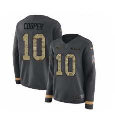 Women's Nike Los Angeles Rams #10 Pharoh Cooper Limited Black Salute to Service Therma Long Sleeve NFL Jersey