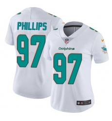Women's Nike Miami Dolphins #97 Jordan Phillips White Vapor Untouchable Limited Player NFL Jersey