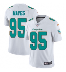 Men's Nike Miami Dolphins #95 William Hayes White Vapor Untouchable Limited Player NFL Jersey