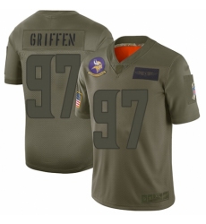 Men's Minnesota Vikings #97 Everson Griffen Limited Camo 2019 Salute to Service Football Jersey