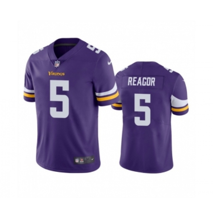 Men's Minnesota Vikings #5 Jalen Reagor Purple Vapor Untouchable Stitched Jersey