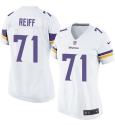 Women's Nike Minnesota Vikings #71 Riley Reiff Game White NFL Jersey