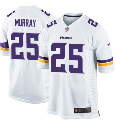 Men's Nike Minnesota Vikings #25 Latavius Murray Game White NFL Jersey