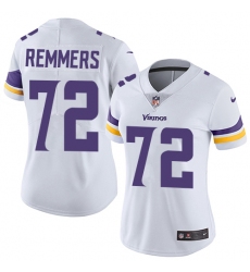 Women's Nike Minnesota Vikings #72 Mike Remmers Elite White NFL Jersey