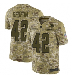 Men's Nike Minnesota Vikings #42 Ben Gedeon Limited Camo 2018 Salute to Service NFL Jersey