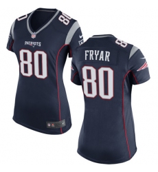 Women's Nike New England Patriots #80 Irving Fryar Game Navy Blue Team Color NFL Jersey