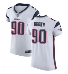 Men's Nike New England Patriots #90 Malcom Brown White Vapor Untouchable Elite Player NFL Jersey