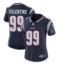 Women's Nike New England Patriots #99 Vincent Valentine Navy Blue Team Color Vapor Untouchable Limited Player NFL Jersey