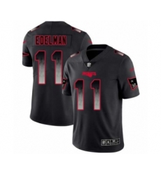 Men's New England Patriots #11 Julian Edelman Limited Black Smoke Fashion Football Jersey Men's New England Patriots #11 Julian Edelman Limited Black Smoke Fashion Football Jersey