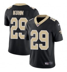 Men's Nike New Orleans Saints #29 John Kuhn Black Team Color Vapor Untouchable Limited Player NFL Jersey