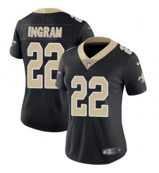 Women's Nike New Orleans Saints #22 Mark Ingram Black Team Color Vapor Untouchable Limited Player NFL Jersey