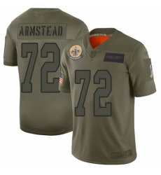 Women's New Orleans Saints #72 Terron Armstead Limited Camo 2019 Salute to Service Football Jersey