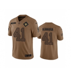Men's Nike New Orleans Saints #41 Alvin Kamara 2023 Brown Salute To Service Limited Football Stitched Jersey