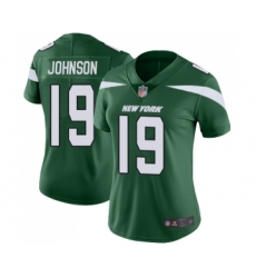 Women's New York Jets #19 Keyshawn Johnson Green Team Color Vapor Untouchable Limited Player Football Jersey