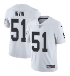 Youth Nike Oakland Raiders #51 Bruce Irvin White Vapor Untouchable Limited Player NFL Jersey