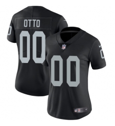 Women's Nike Oakland Raiders #00 Jim Otto Black Team Color Vapor Untouchable Limited Player NFL Jersey