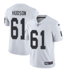 Youth Nike Oakland Raiders #61 Rodney Hudson White Vapor Untouchable Limited Player NFL Jersey