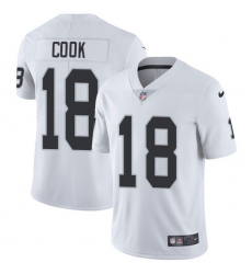Youth Nike Oakland Raiders #18 Connor Cook White Vapor Untouchable Limited Player NFL Jersey