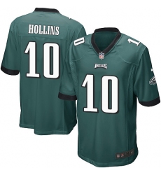 Men's Nike Philadelphia Eagles #10 Mack Hollins Game Midnight Green Team Color NFL Jersey