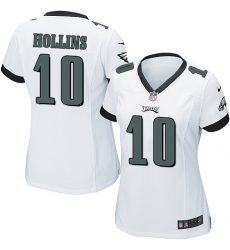 Women's Nike Philadelphia Eagles #10 Mack Hollins Game White NFL Jersey