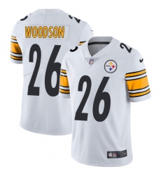 Youth Nike Pittsburgh Steelers #26 Rod Woodson White Vapor Untouchable Limited Player NFL Jersey