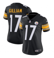 Women's Nike Pittsburgh Steelers #17 Joe Gilliam Black Team Color Vapor Untouchable Limited Player NFL Jersey