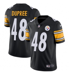 Youth Nike Pittsburgh Steelers #48 Bud Dupree Black Team Color Vapor Untouchable Limited Player NFL Jersey