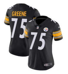 Women's Nike Pittsburgh Steelers #75 Joe Greene Black Team Color Vapor Untouchable Limited Player NFL Jersey