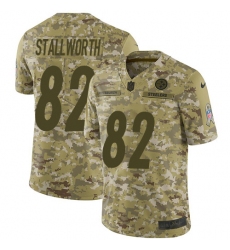 Men's Nike Pittsburgh Steelers #82 John Stallworth Limited Camo 2018 Salute to Service NFL Jersey