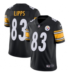 Youth Nike Pittsburgh Steelers #83 Louis Lipps Black Team Color Vapor Untouchable Limited Player NFL Jersey