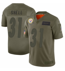 Women's Pittsburgh Steelers #31 Donnie Shell Limited Camo 2019 Salute to Service Football Jersey