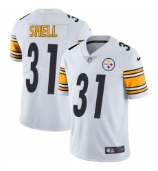 Youth Nike Pittsburgh Steelers #31 Donnie Shell White Vapor Untouchable Limited Player NFL Jersey