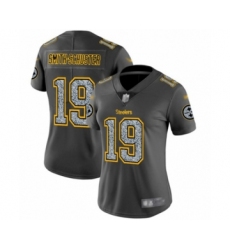 Women's Pittsburgh Steelers #19 JuJu Smith-Schuster Limited Gray Static Fashion Football Jersey