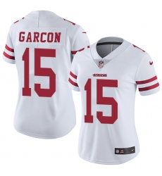 Women's Nike San Francisco 49ers #15 Pierre Garcon White Vapor Untouchable Limited Player NFL Jersey