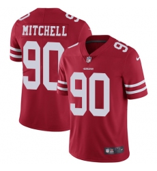 Men's Nike San Francisco 49ers #90 Earl Mitchell Red Team Color Vapor Untouchable Limited Player NFL Jersey