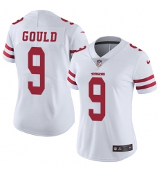 Women's Nike San Francisco 49ers #9 Robbie Gould White Vapor Untouchable Limited Player NFL Jersey