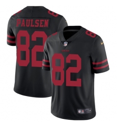Men's Nike San Francisco 49ers #82 Logan Paulsen Black Vapor Untouchable Limited Player NFL Jersey