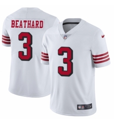 Men's Nike San Francisco 49ers #3 C. J. Beathard Limited White Rush Vapor Untouchable NFL Jersey
