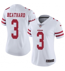 Women's Nike San Francisco 49ers #3 C. J. Beathard White Vapor Untouchable Limited Player NFL Jersey