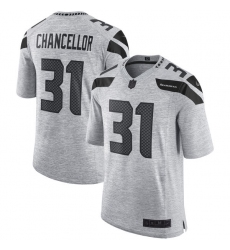 Men's Nike Seattle Seahawks #31 Kam Chancellor Limited Gray Gridiron II NFL Jersey